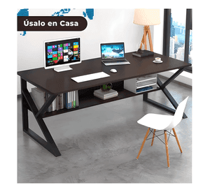 Mesa escritorio de metal moderna compacta y resistente
