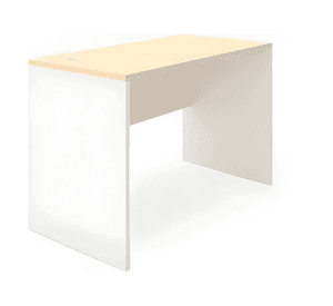 Mesa oficina escritorio melamina 120x60 form Blanco #3