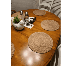 Set 6 individuales mantel fibra natural yute 35 CM
