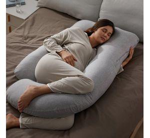 Almohada de Embarazo forma de U con Tela Refrescante Momcozy