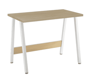 Escritorio de oficina 100x58x75cm y oak Blanco