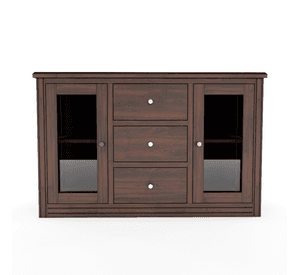 Buffet Berlin Madera Chocolate Vidrio