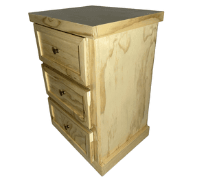 VELADOR DORMITORIO CATANIA 3 CAJONES MADERA NATURAL