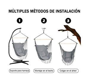 Silla Hamaca Colgante Columpio Con Cojin kit De Instalacion