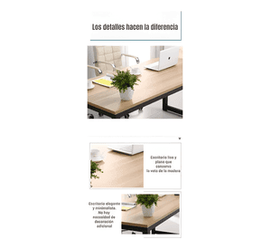 Escritorio mesa 120*60*74cm Blanco #10