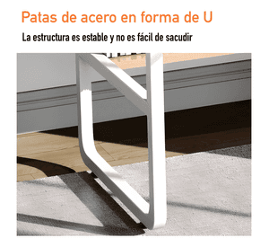 Escritorio pata metal oficina cajon 100x50x74cm