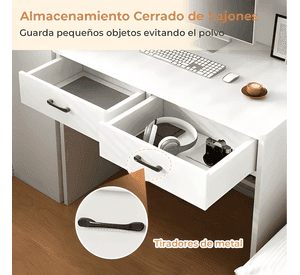 Escritorio con estanteria biblioteca 80*180 cm cajón oficina