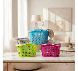 Set X3 Cesta Organizadora Plastico Multiuso 35 5x26 5x20 5cm