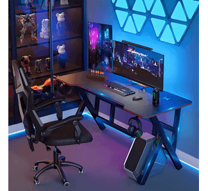 Escritorio gamer profesional /rojo chic home Negro