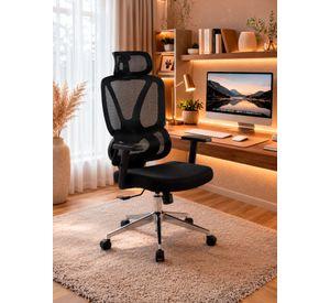 Silla Escritorio Ergonómica Base Metálica Dominus Pro