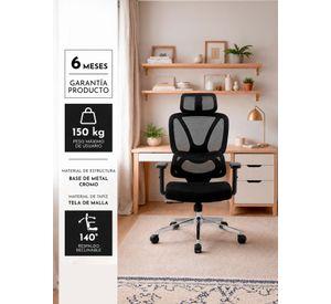 Silla Escritorio Ergonómica Base Metálica Dominus Pro