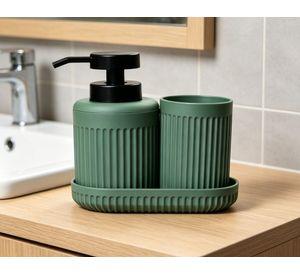 Accesorio baño verde 3 Piezas