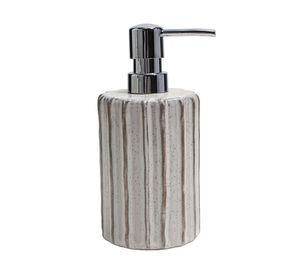 Dispensador jabón Líneas beige