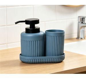 Accesorio baño azul 3 Piezas