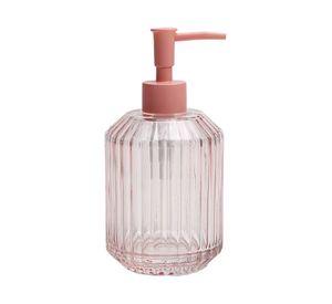Accesorio baño vidrio rosado 2 Piezas