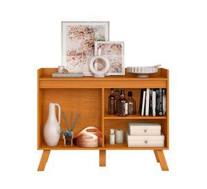 Buffet Floripa cinamomo grafito 4 puertas 84x108x35.8 cm