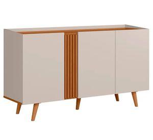 Buffet Capri off white freijo 2 repisas 77.2x136x39.3 cm