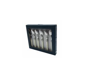 SET DE 6 CUCHARITAS MONTP. MARFIL