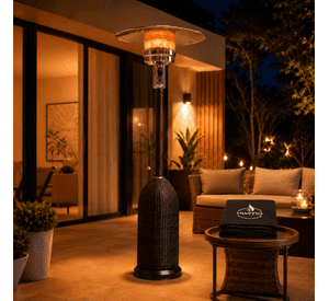 Estufa a Gas Exterior SETAX Rattan BLT Funda
