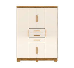 Clóset 6 puertas Taurus beige 207x151x47 cm