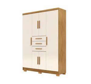 Clóset 6 puertas Taurus beige 207x151x47 cm