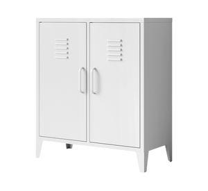 Arrimo alto rectangular Henry 90x40x80 cm blanco