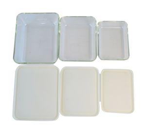 Contenedor con tapa Brisk 700/1400/2600 ml 6 piezas