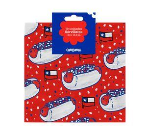 Servilleta diseño choripán 10 un.