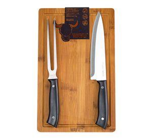 Carving Set + Tabla Bamboo Wayu