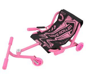 Easy roller a pedales led Wave rosado
