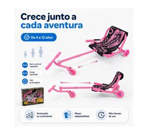 Easy roller a pedales led Wave rosado