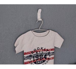 Percha simple blanco