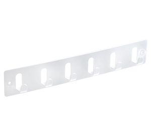 Percha 6 ganchos blanco