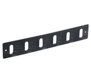 Percha 6 ganchos negro