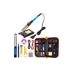Kit Electrico Cautin 220v 60w Regulable 5 Puntas 15 Pcs