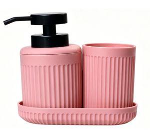 Accesorio baño Salmon 3 Piezas
