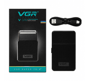 Afeitadora de Viaje Recargable Negra VGR V 376
