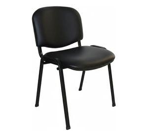 Silla Visita Iso Ecocuero Negro