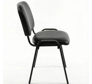 Silla Visita Iso Ecocuero Negro