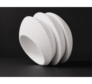 Macetero Decorativo Hogar- Forma Ovni 11 cm Blanco