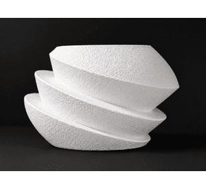 Macetero Decorativo Hogar- Forma Ovni 11 cm Blanco