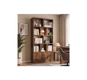 Biblioteca Librero Modular 80x24x178cm Marrón Oscuro