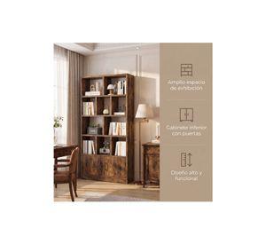 Biblioteca Librero Modular 80x24x178cm Marrón Oscuro