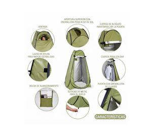 Carpa De Privacidad Pop Up Camping Ducha Vestidor Portatil Verde 120x190cm
