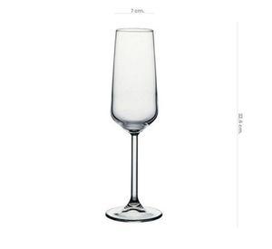 Set x 6 Copa Vidrio Espumante Flauta Allegra 195cc