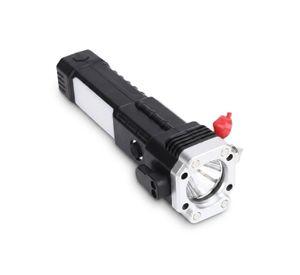Linterna Tactica 4en1 Emergencia Martillo Seguridad Usb