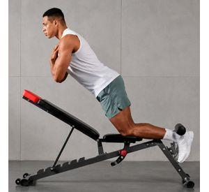 Banco Pesas Multifuncional Ajustable 7 Niveles Plegable Gym