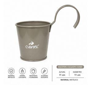 Macetero Colgable Met lico Cuiner 11cm Colgante Chico
