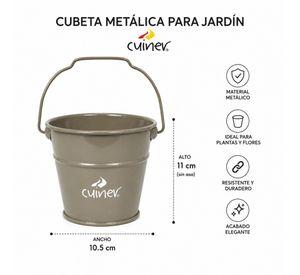 Macetero Met lico Colgante Cuiner 11cm Cubeta Mecetera