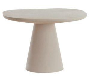 Mesa lateral Abala baja crema 41x60x60 cm